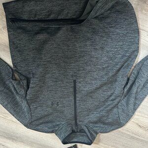 Under Armour Men's Dark Grey Quarter Zip Large